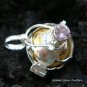 925 Silver Amethyst Heart Harmony Ball 16mm HB-271-KT