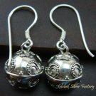 Sterling Silver Balinese Chime Ball Earrings CBE-127-KT