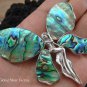 925 Silver Paua Shel Angel Brooch Pendant BC-122-KT
