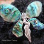 925 Silver Paua Shel Angel Brooch Pendant BC-122-KT