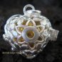 925 Silver Opalite Heart Harmony Ball Pendant HB-287-PS