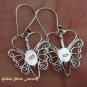 925 Silver Garnet Butterfly Earrings ER-436-IKP