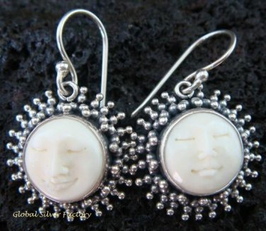925 Silver Granulated Goddess Earrings GDE-774-NY