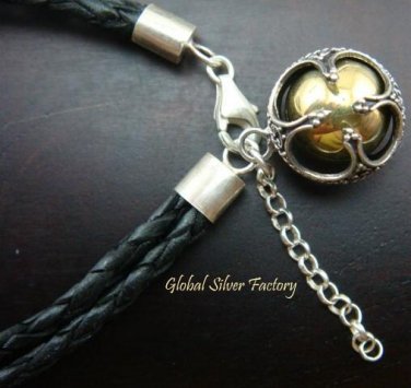 925 Silver Clover Chime Ball Bracelet CH-268-KT
