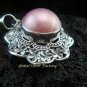 925 Silver Mabe Pearl Flower Pendant SP-385-KT