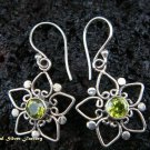 Sterling Silver Heart Peridot Earrings ER-432-IKP