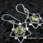 Sterling Silver Heart Peridot Earrings ER-432-IKP