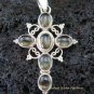 925 Silver & Citrine Christian Cross Pendant SP-400-NY