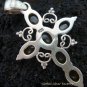925 Silver & Citrine Christian Cross Pendant SP-400-NY