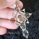 925 Silver & Citrine Christian Cross Pendant SP-400-NY
