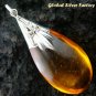 925 Silver Amber (syn) Pendant SJ-201-KT