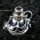 925 Silver Amethyst Black Harmony Ball 12mm HB-281-KT