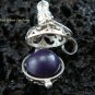 925 Silver Amethyst Black Harmony Ball 12mm HB-281-KT