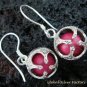 925 Silver Pink Chakra Chime Ball Earrings CBE-147-KT