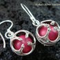 925 Silver Pink Chakra Chime Ball Earrings CBE-147-KT