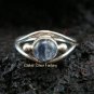 Silver & Rainbow Moonstone Ring RI-255-NY