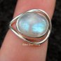 Silver & Rainbow Moonstone Ring RI-258-NY