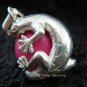 Sterling Silver Gecko Pink Chime Ball CH-305-KT