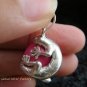 Sterling Silver Gecko Pink Chime Ball CH-305-KT