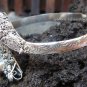 Silver Black Onyx Double Snake Head Bangle SBB-208-KA