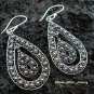 Sterling Silver Bali Ornate Design Earrings SE-138-KT