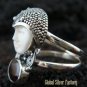 925 Silver Garnet Sajen Goddess Ring GDR-662-KT