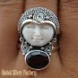 925 Silver Garnet Sajen Goddess Ring GDR-662-KT