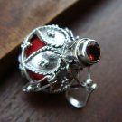 925 Silver Garnet Harmony Ball Pendant 16mm HB-250-KT