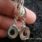 Leaf Design & Amethyst Dangle Earrings ER-451-NY