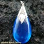 925 Silver Blue Shappire (syn) Pendant SJ-204-KT