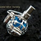 925 Silver Blue Harmony Ball 12mm HB-280-KT