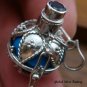 925 Silver Amethyst & Blue Harmony Ball HB-257-KT