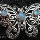 925 Silver Moonstone Butterfly Brooch BC-124-KT