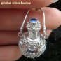 925 Silver Sapphire Essential Oil Bottle Pendant PP-314-KT