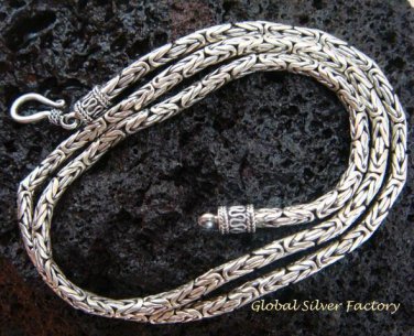 925 Silver Borobudur Chain 3MM & 21.5inch SCC-141-KT
