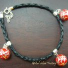925 Silver Red Filigree Chime Ball Bracelet CH-280-KT
