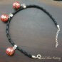925 Silver Red Filigree Chime Ball Bracelet CH-280-KT