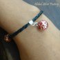 925 Silver Red Filigree Chime Ball Bracelet CH-280-KT