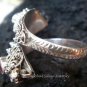 Sterling Silver Garnet Snake Ring RI-149-KA
