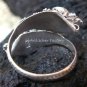 Sterling Silver Garnet Snake Ring RI-149-KA