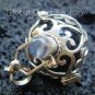 Silver Rainbow Moonstone Harmony Ball Pendant 16mm HB-213-KT