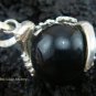 925 Silver Gecko Black Chime Ball Pendant CH-315-KT
