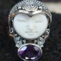 Silver Amethyst Goddess Ring GDR-381-PS
