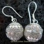 925 Silver Granulated Design Chime Ball Earrings CBE-142-KT