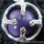 925 Silver Purple Chakra Chime Ball Earrings CBE-144-KT