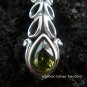 Sterling Silver Peridot Cross Pendant SP-391-PS