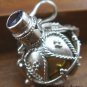925 Silver Amethyst & Brass Harmony Ball HB-258-KT