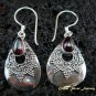 925 Silver & Garnet Traditional Earrings ER-442-NY