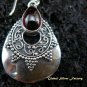 925 Silver & Garnet Traditional Earrings ER-442-NY