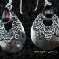 925 Silver & Garnet Traditional Earrings ER-442-NY